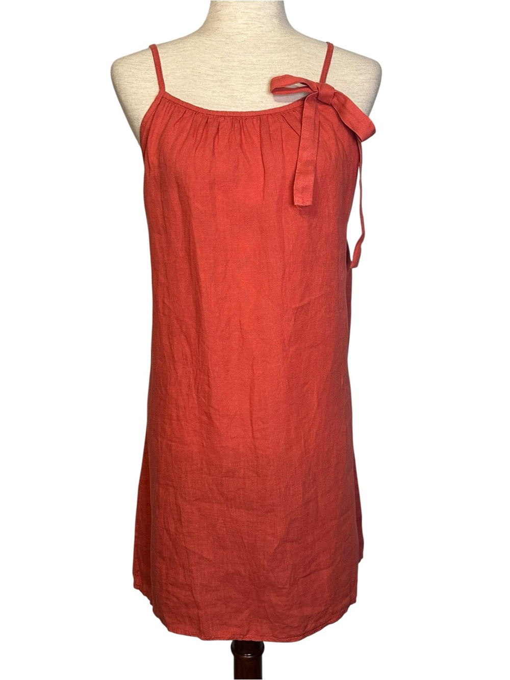 Lungo L’Arno Italy Linen Midi Sundress Boho Coastal Resort Beachy Vacation S